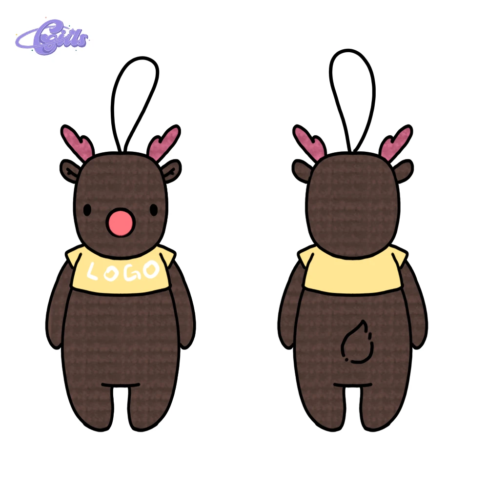 Custom Mini Mascot Stuffed Animal Keychains Accessories Plush Pendant Keyring for Bag Souvenir Store Gift