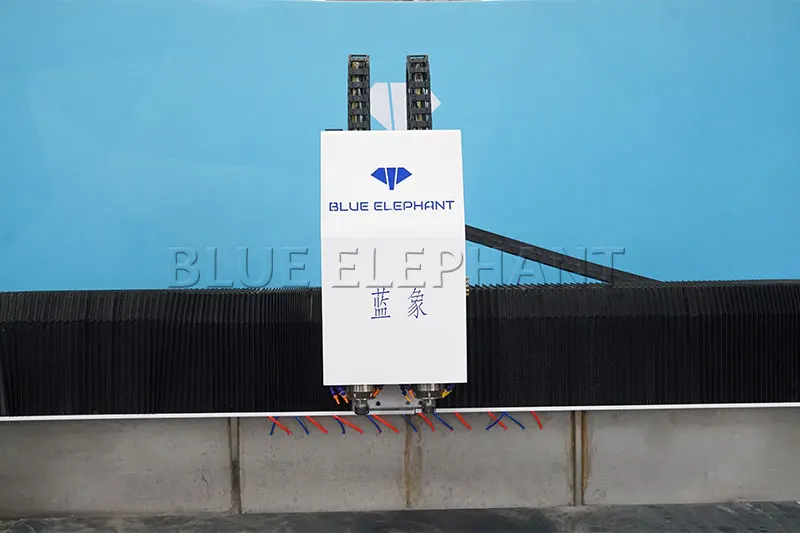 Multi-process double head stone cnc router stone processing centre marble quartz stone engraving machine