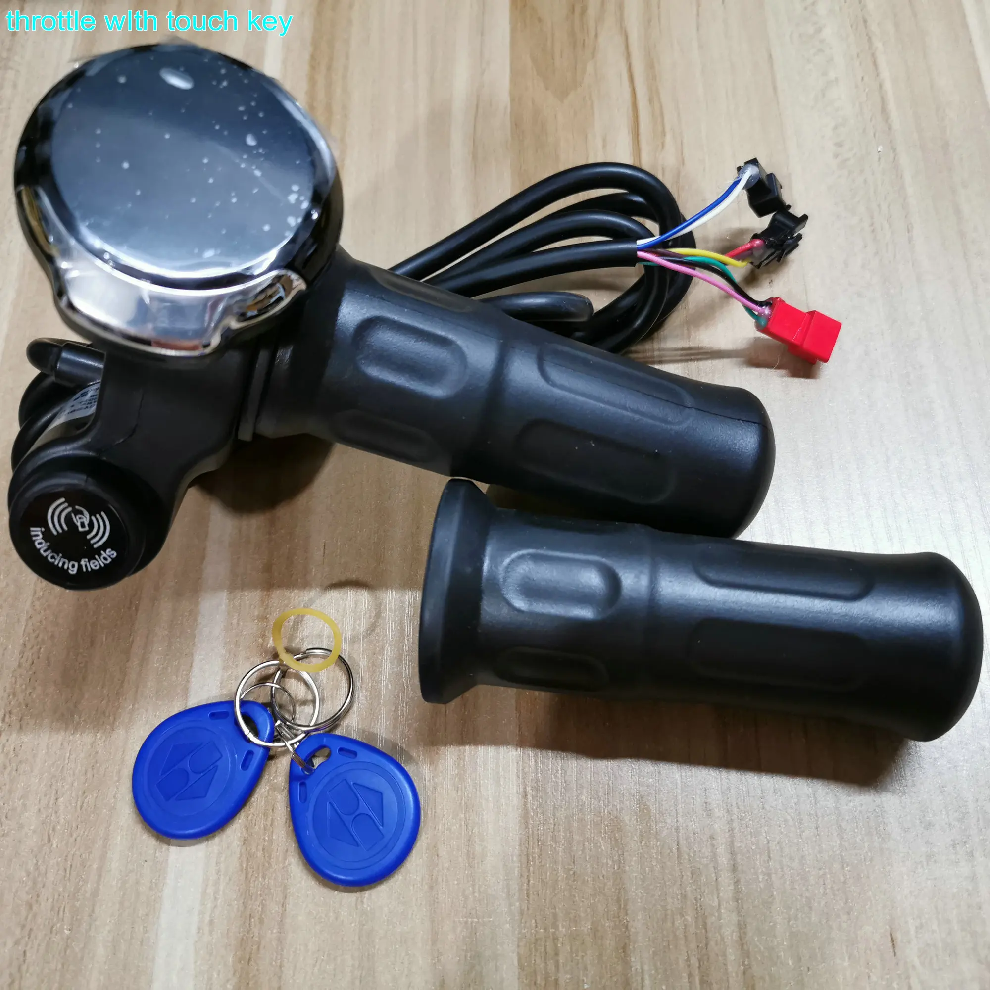 Twist Throttle With Induction Lock+Display 24v36v48v60v Speed Voltage Battery Indicator Electric Bike Scooter MTB Tricycle Part