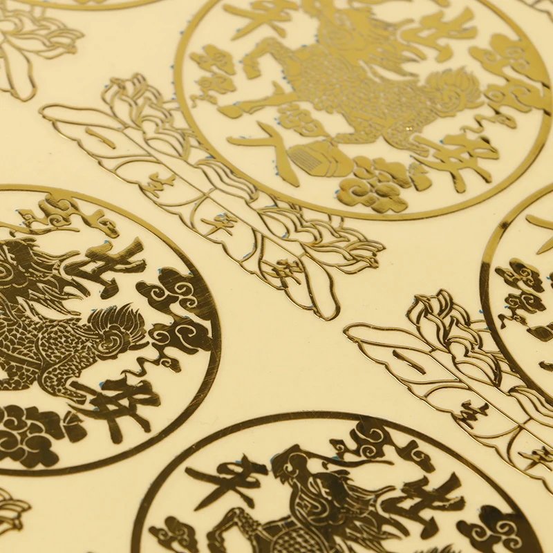 Custom Logo Stickers Transparent Gold Electroformed Metal Monogram Design Printing Logo Labels Nickel Label