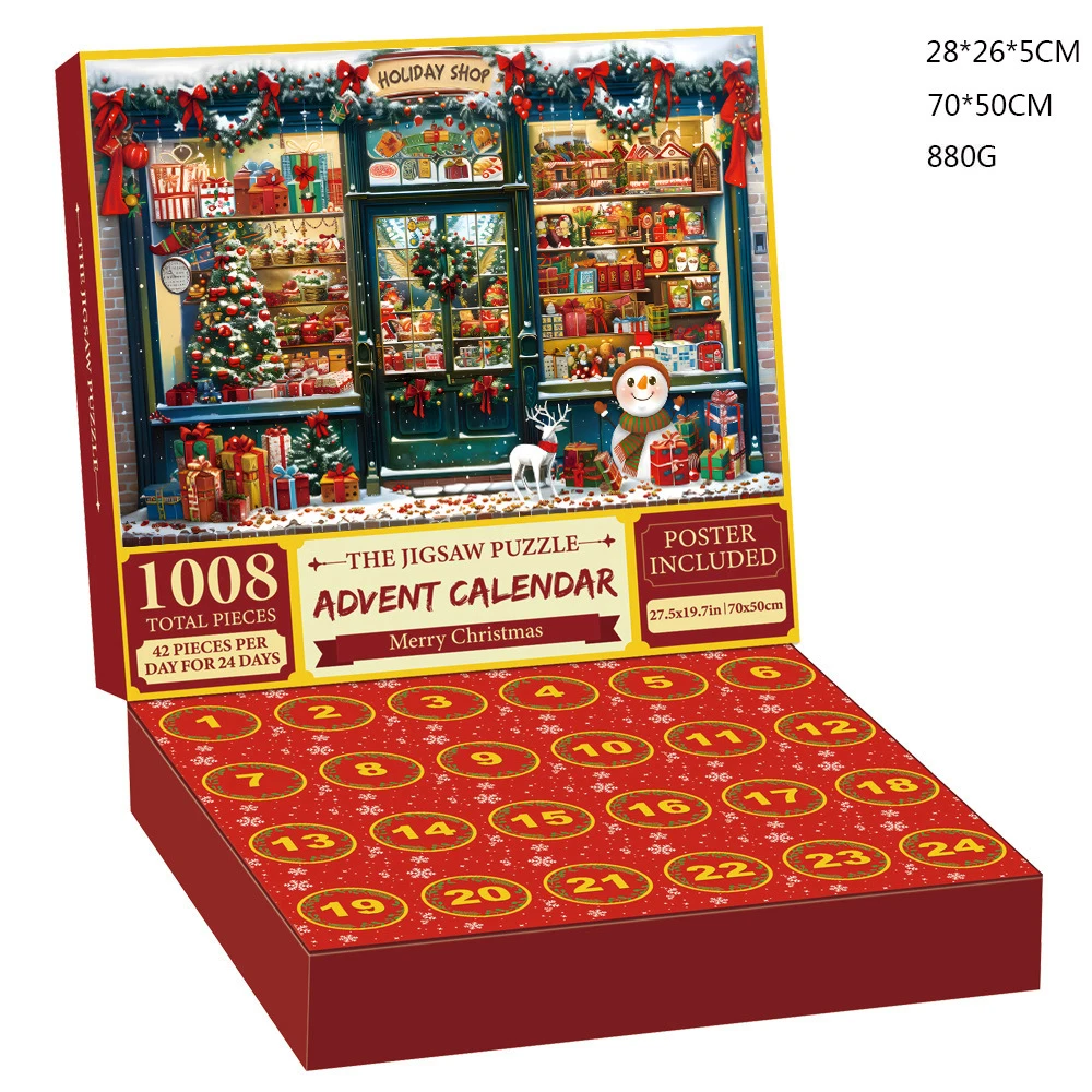Syh930 Christmas Advent Calendar 2024 Xmas Countdown Calendar Making Kit Gift Custom Advent Calendar Boxes Christmas Gift Boxes