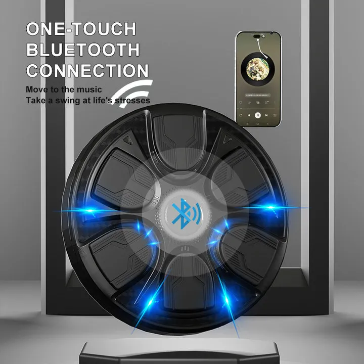 2024 Boxing Target Trainer Dummy Training Fitness Wall Target Pad Light Up Smart Music Boxing Training for Home