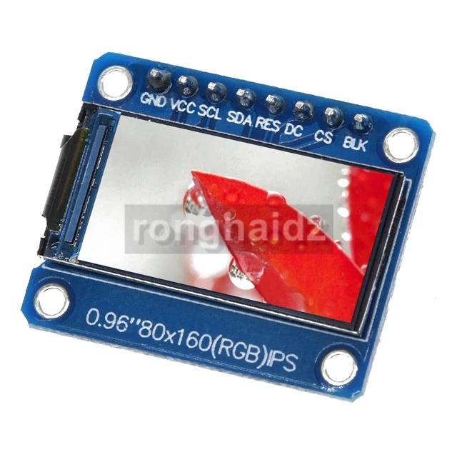 0,96 дюймовый TFT-дисплей IPS ЖК-экран Привод IC ST7735S 3,3 В 160x80 интерфейс SPI полноцветный модуль ЖК-дисплея