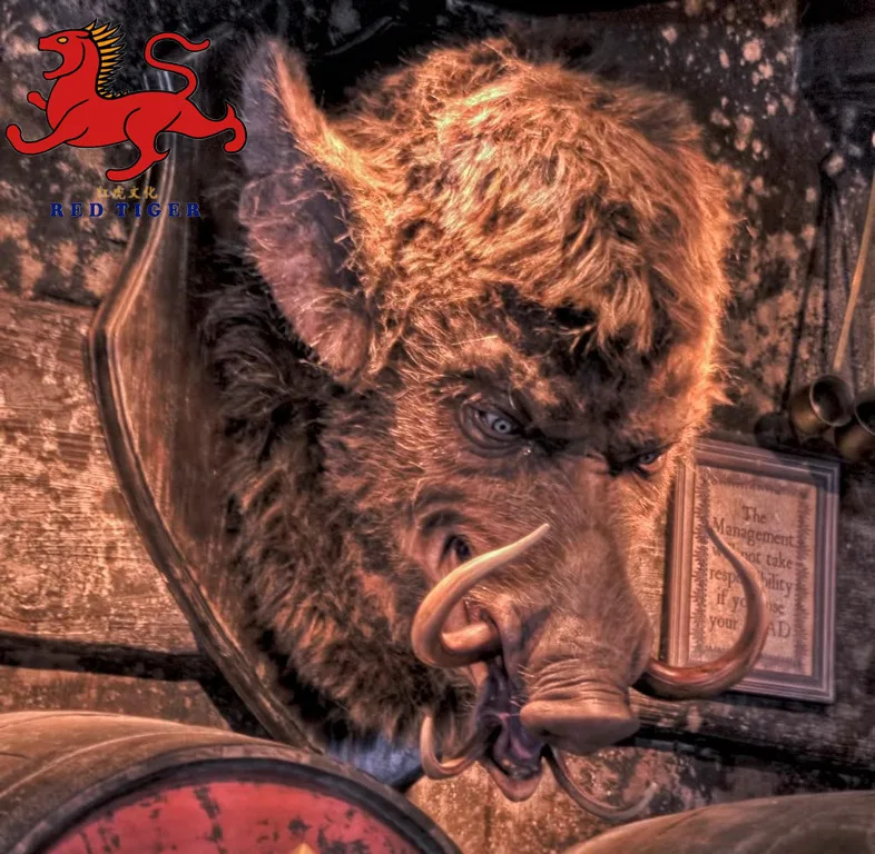 AA-013 High Quality Simulation Animatronic Robotic Wild Boar Model