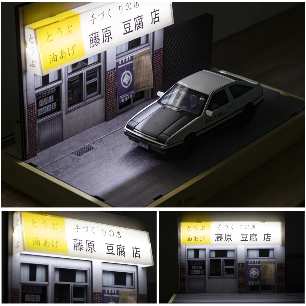 Модель автомобиля Fujiwara Takumi AE86 tofu модель машины из сплава 1:32