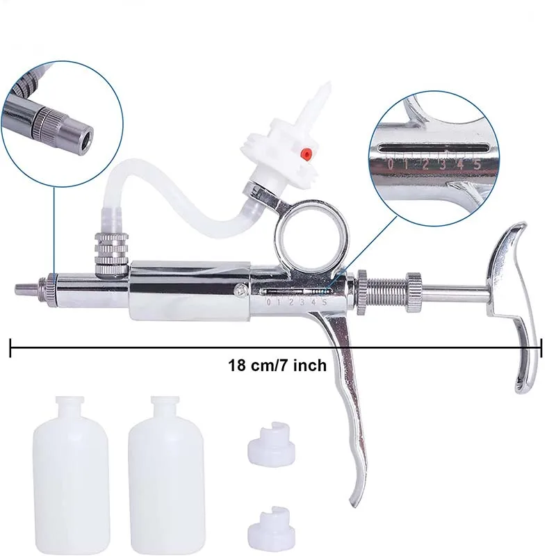 5ml Automatic Livestock Continuous Syringe Veterinary Poultry Vaccination Equipment