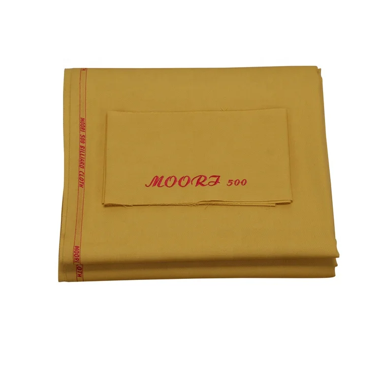 1.55m Width KADILUN Moori500 Camel Color Wool Billiard Speed Cloth for Pool Table
