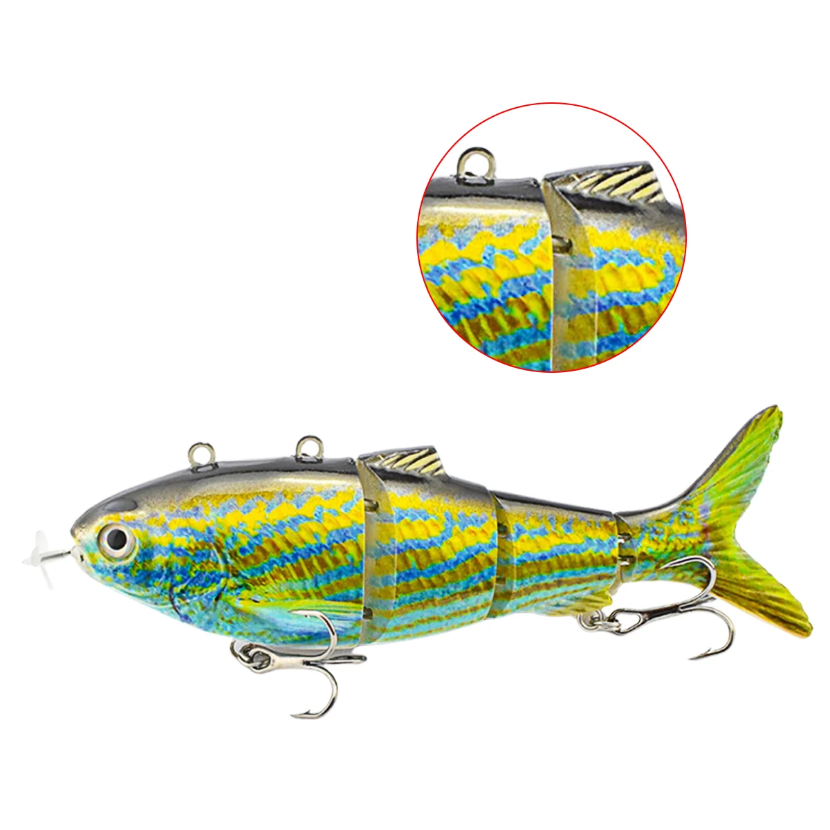 Manufacturer 130mm 42g  Fishing Multi Jointed Electronic Automatic 4 Section Robot Lure Fish