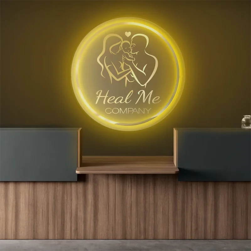 Professional Manufacturer Stainless Steel Halo Lit Signage Backlit Letter Sign Metal Face Channels Signs