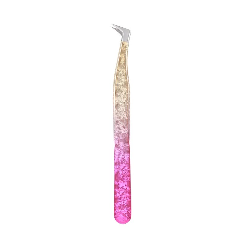 wholesale Ice Flower Anti-static 3D Accurate Eyebrow Grafting False Lashes Extension Supplies Pincer Clip Tweezers Tools