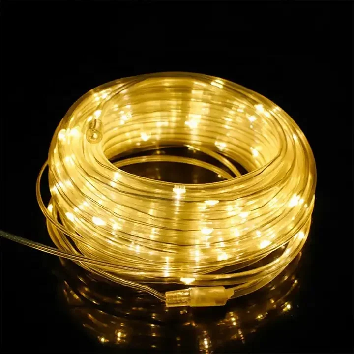 LED Strip Light 100M RGB 110V 220V Waterproof Decoration Flexible Ribbon Led Rope Light with AC Adapter