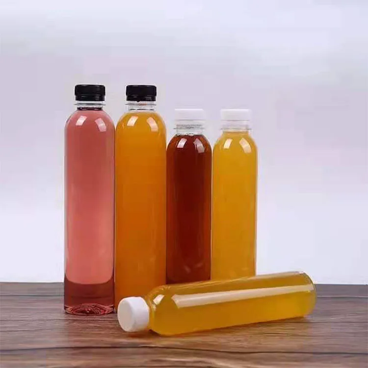 Китайский поставщик, одноразовые бутылки для молока PET100ml 500ml 12oz, пустые пластиковые бутылки для сока с винтовой крышкой