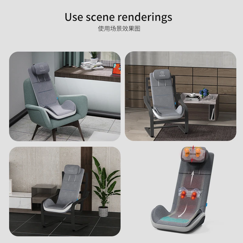 Exclusive patent design Massage Products Shiatsu Massage Cushion size Small body that can be folded  Full body massage cushion