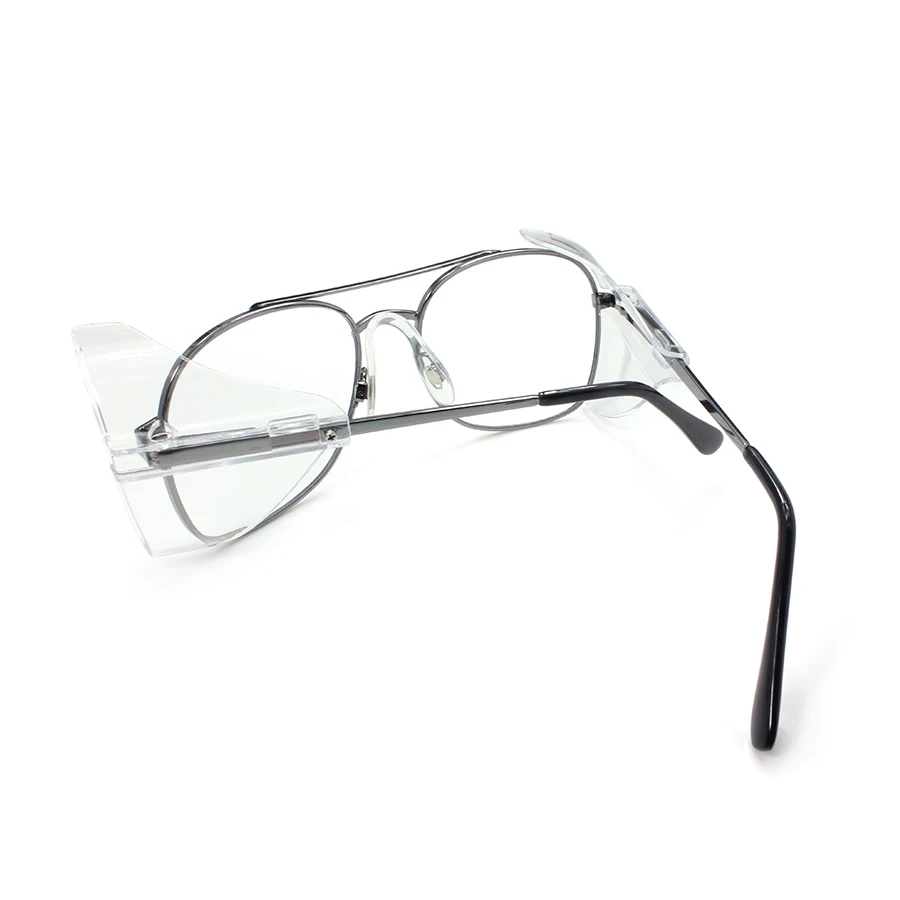 Metal Frame High Impact Vented Side Shield Safety Glasses Transparent Scratch Resistance Personal Eyewear