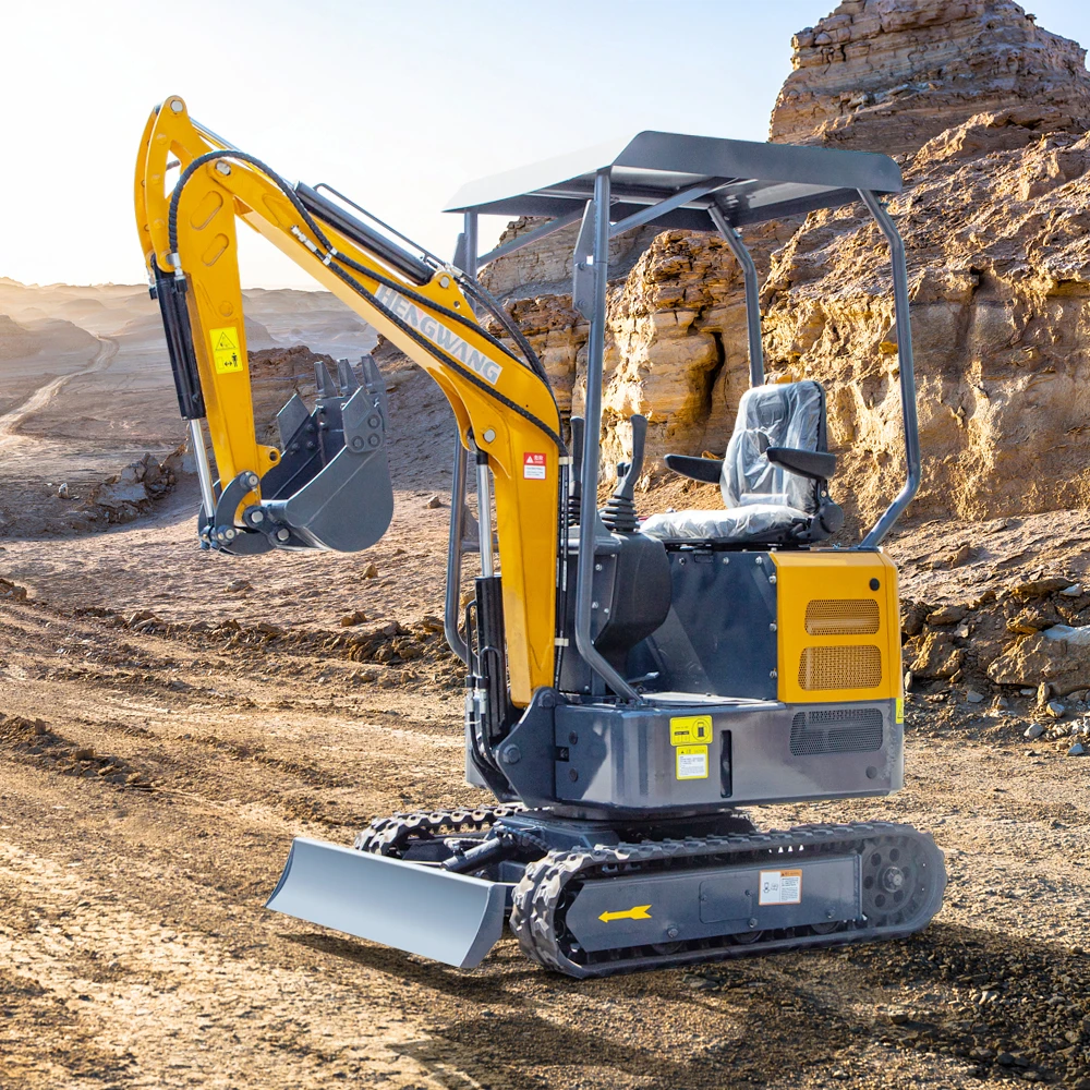 china cheap small micro digger hydraulic pelle 1ton mini excavator machine price