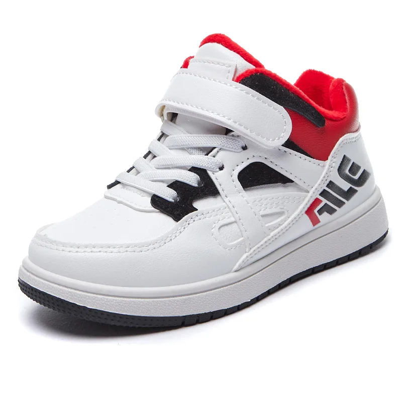 Новинка Зима 2021 детская обувь высокие кроссовки с бархатной подкладкой