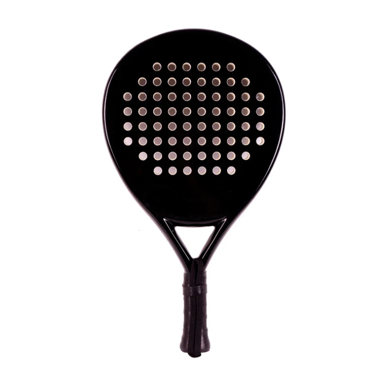 Custom Pattern 3k Carbon Fiber Palas De Padel Racket Round Tennis Paddle Racket Set
