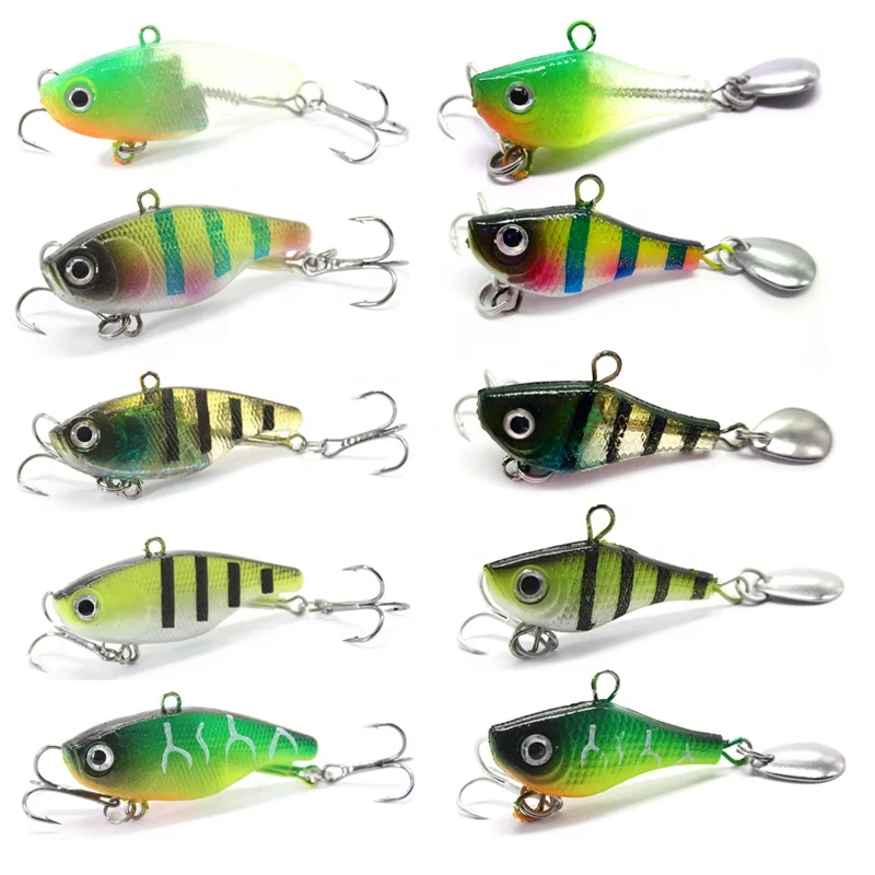 OEM ODM swimming lead fish 4.5cm 5.5g bait small soft VIB fish lure with lead