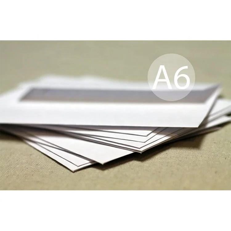 Конверт для свадебного приглашения «сделай сам» A6 белый с возможностью