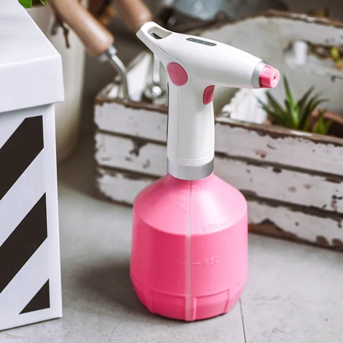 Automatic Electric Garden Sprayer 1L Battery Powered USB Rechargeable Fine Mist to Stream Spray Bottle with CE Approved