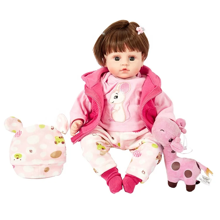 Wholesale 18 inch soft touch girl toy baby doll body soft silicone reborn Realistic baby dolls