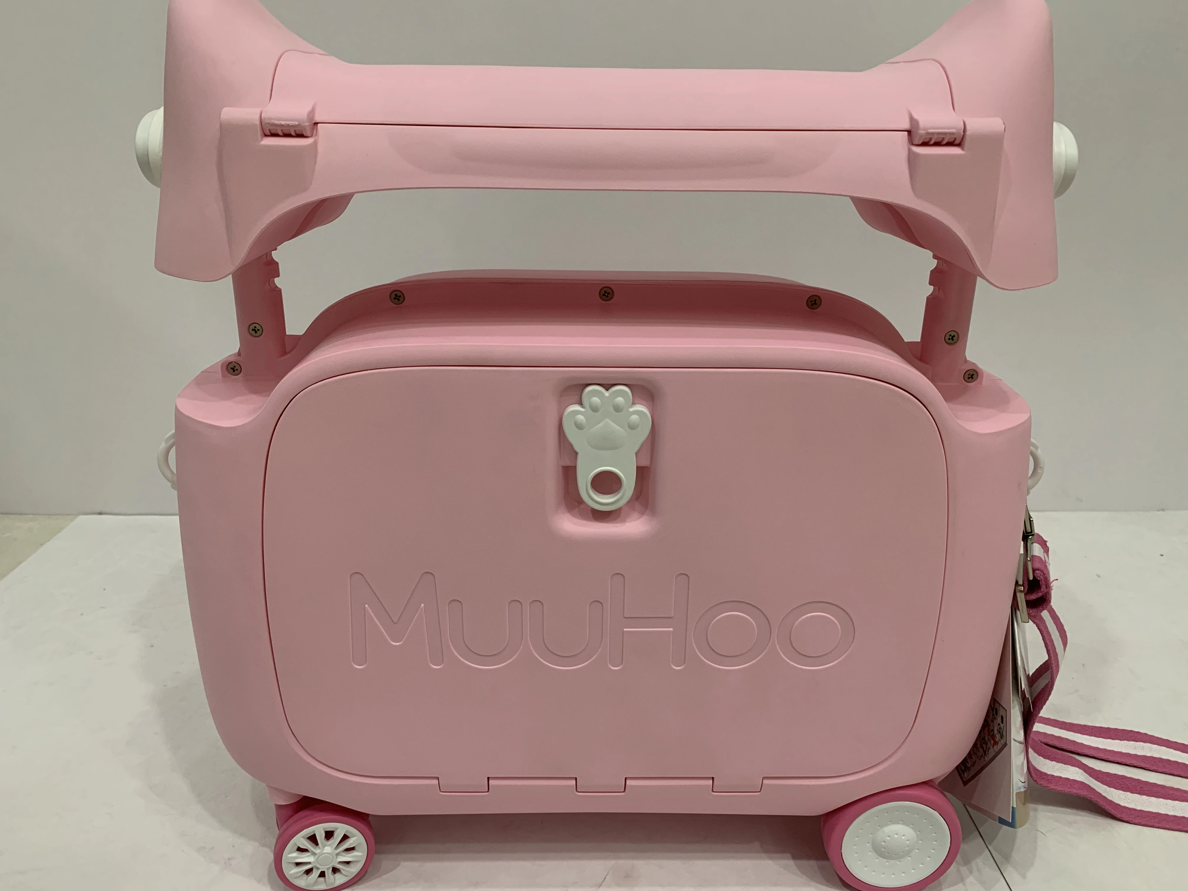 Ready to ship 6 options function children sleeping bed Eco-friendly scooter boarding kids suitcase Lovely toddler luggage bag