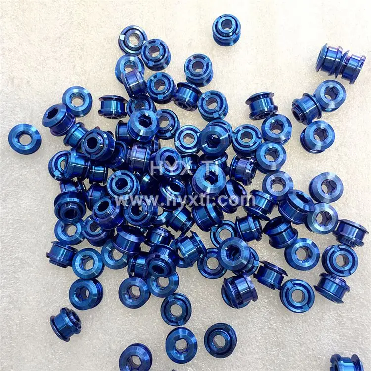 Hot Sale M8x0.75*8.6mm Size Bicycle Mtb Titanium Charinring Bolts