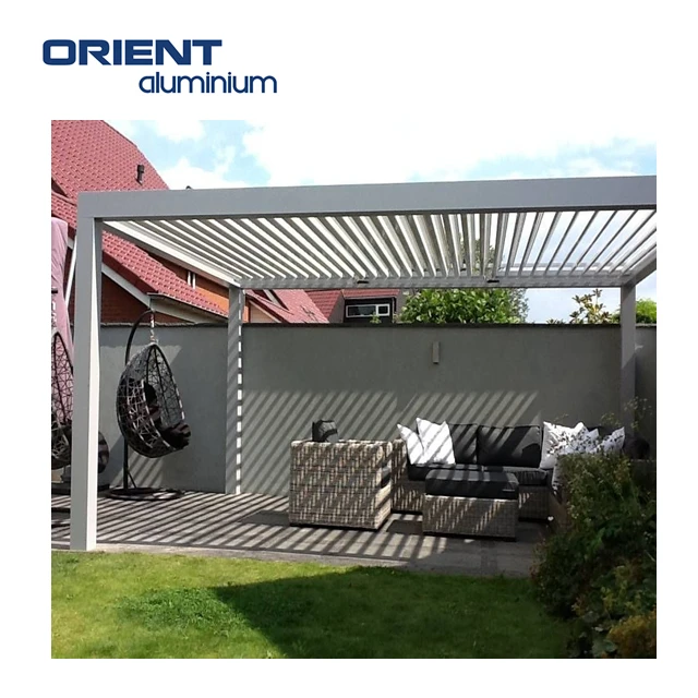 ORIENT Pergola Aluminium Outdoor With Waterproof Enclosed Stand Sunroom House Metal Gazebo