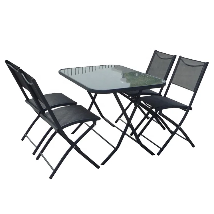 Uplion Steel Metal Garden folding table and chair