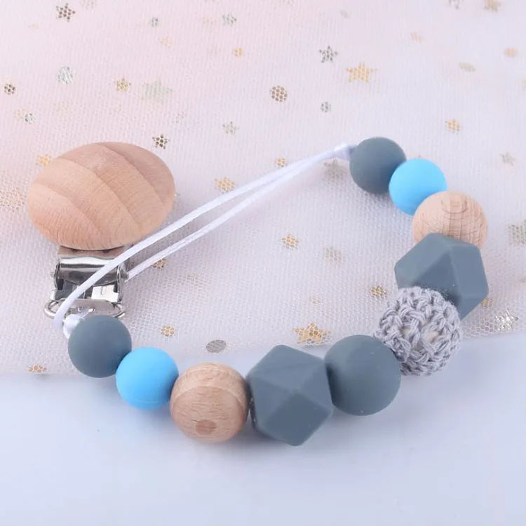 Baby products manufacturers wholesale custom pacifier chain diy baby molar toy anti-drop chain