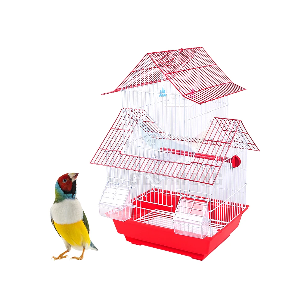 Fashion Large Iron Bird Cage Two Layers Parrots Birdhouse Parrot Cage for Bird Living