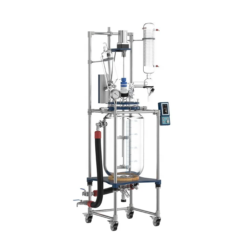 Core Component 2-Liter to 3-Liter Jacket Glass Reactor Distillation Tank Engine