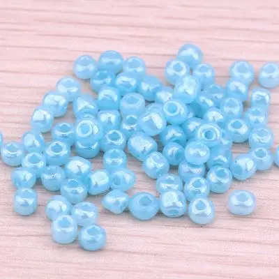 Wholesale spot In Stock Style Beautiful Candy Color Size 6/0 8/0 12/0 Ceylon Round Glass Seed Beads