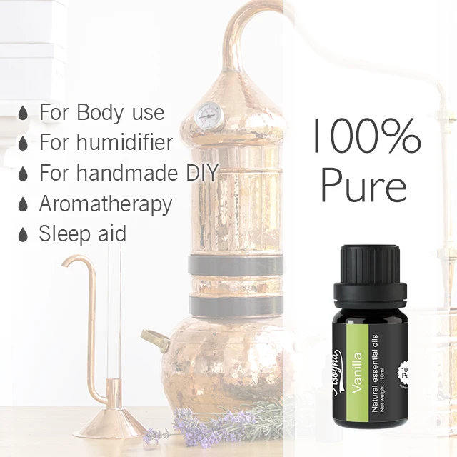 Private Label Pure Natural Plant Aroma Oil Vanilla Essential Oil For Candle Making Skin Care