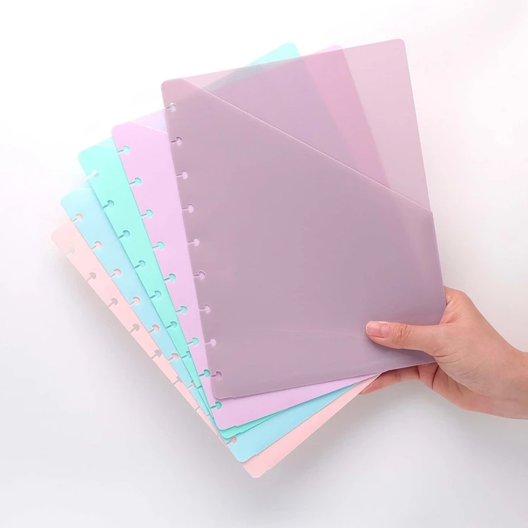 9 Disc Discbound Pocket Cash Envelopes Index Tabs Dividers Folders for Happy Planner Notebook Accessories Office Supplies