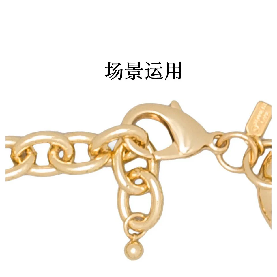 Застежка-карабин H65 латунь 10 мм; 15 мм Женское Ожерелье аксессуары