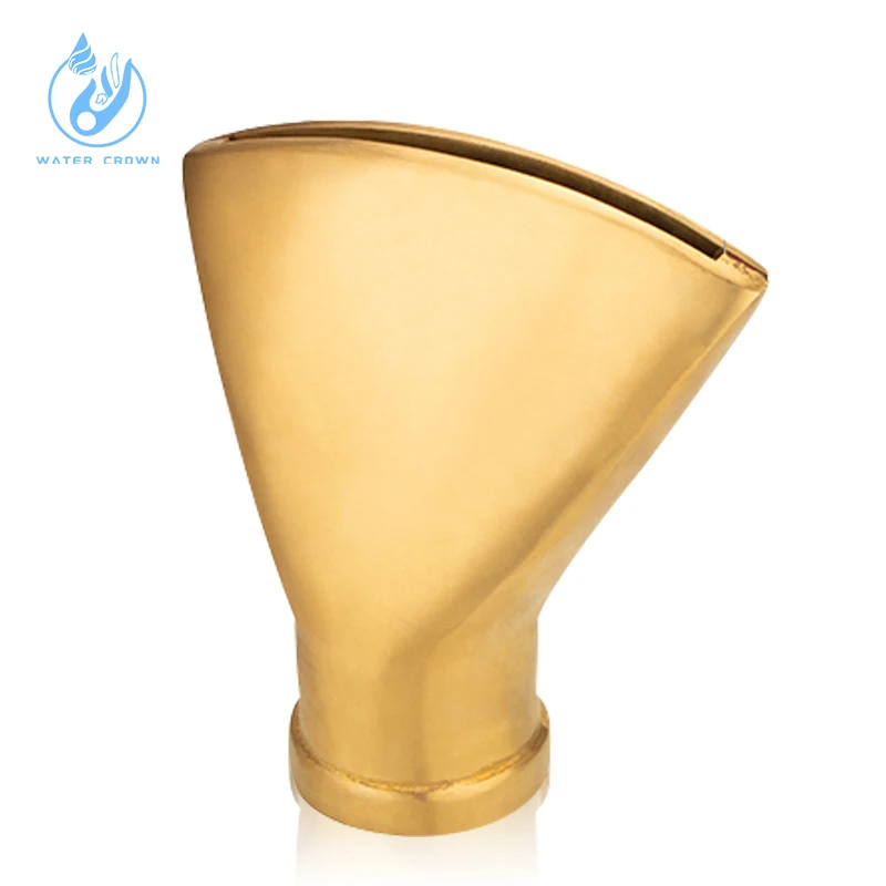 Water Crown Stainless Steel Brass Fan Nozzle Durable Pool Fountain Accessory for Swimming Pools and Fountains Garden Decoration