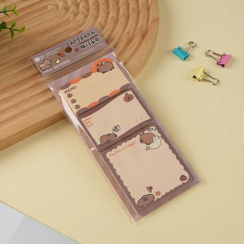 DESEN Kawaii Sticky Notepad Memo Pads Office School Stationery Adhesive Stickers Posted it Sticky Note Pad Custom