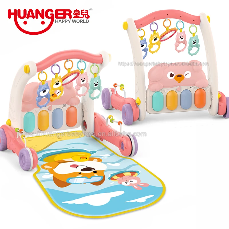 Huanger Juguetes Para Bebe 2 в 1 детский игровой коврик с пианино