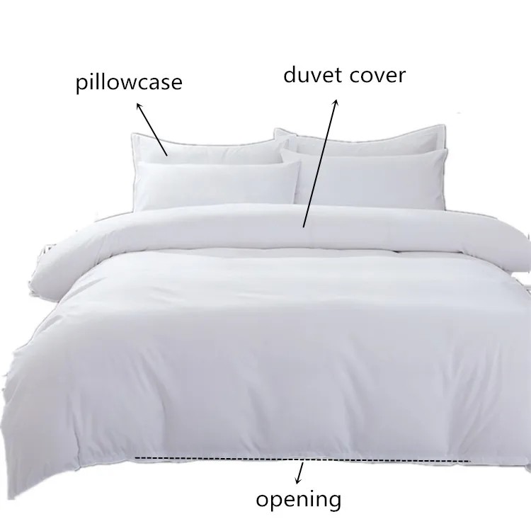 Single size New material New technology Euro-fiber material hotel linen high-Density Bedding Sheets set for Hotels