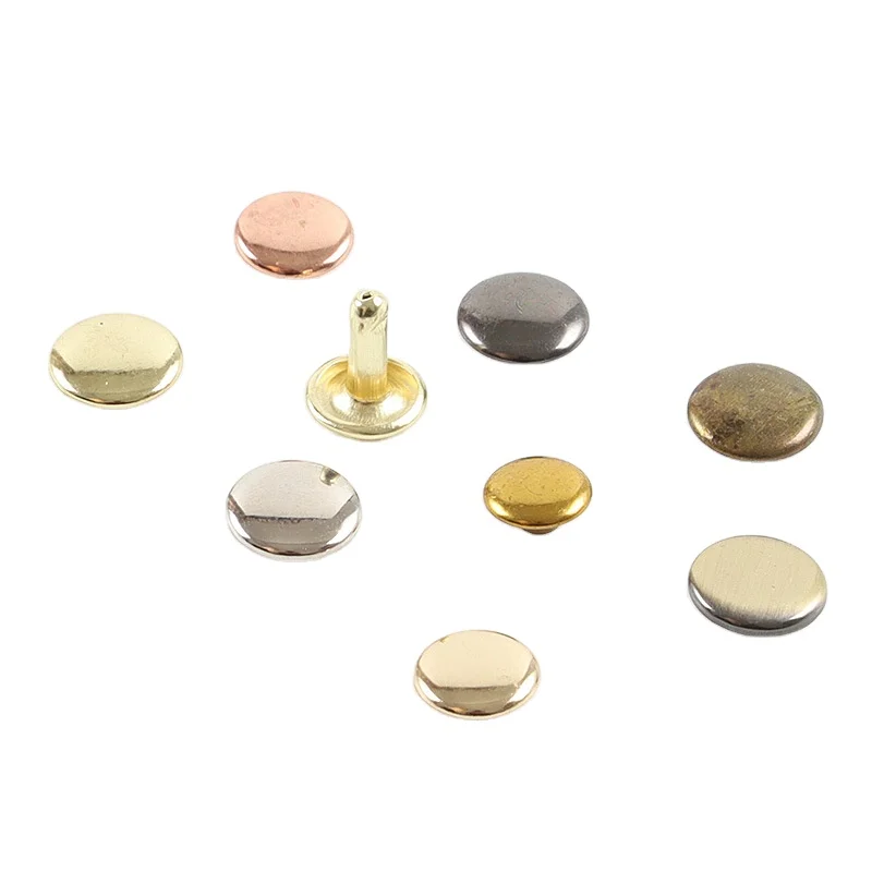 3-25mm metal collision nail paint and plate rivets 7.7mm metal gold plated rivet custom denim buckle
