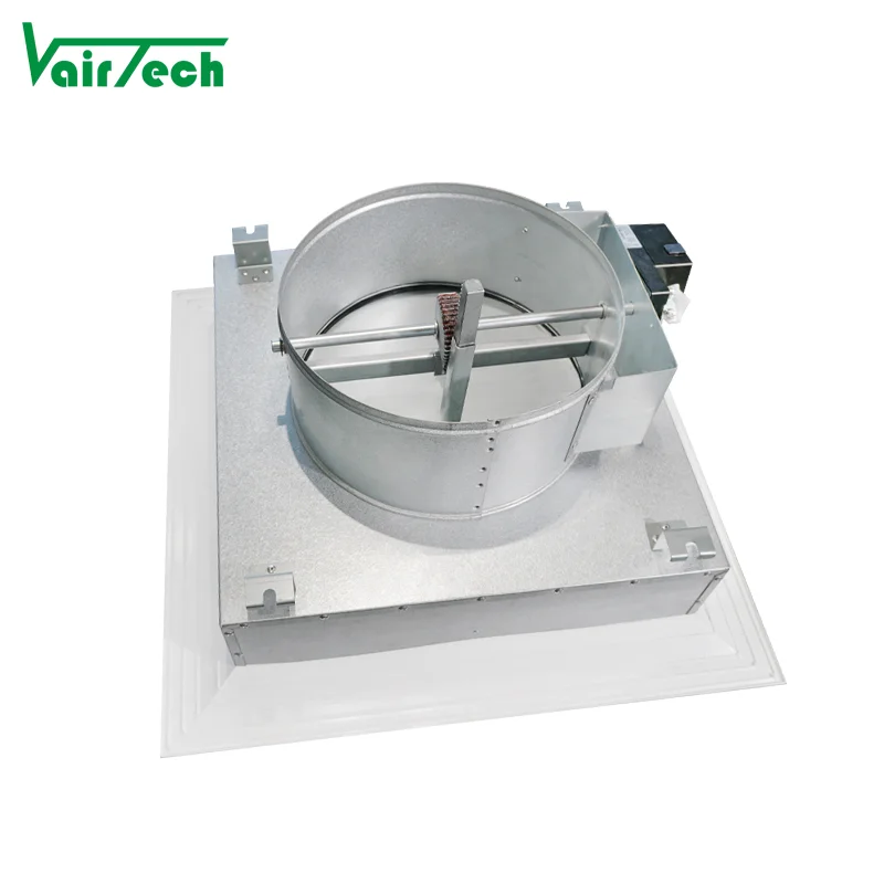 Hvac System Vav Square Diffuser Regulate Air Flow Through Actuator