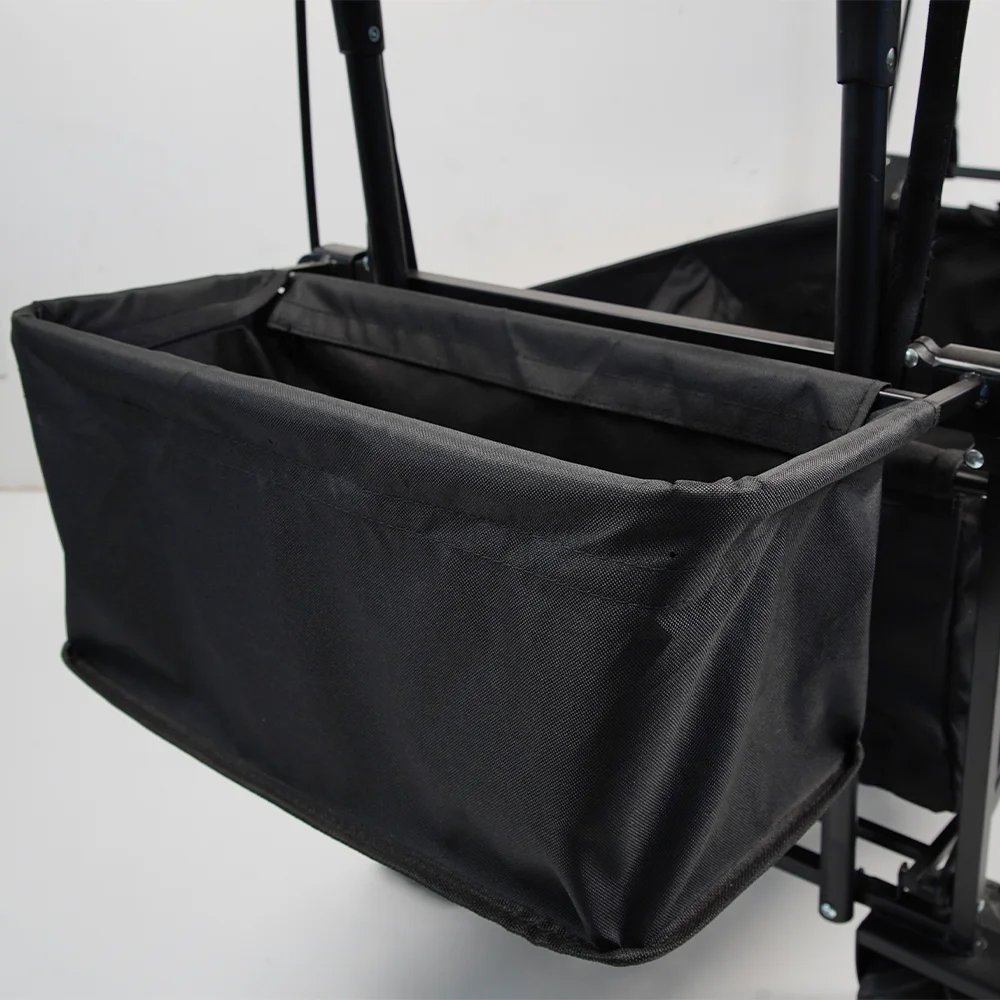 Picnic Beach Folding Multipurpose Garden Beach Wagon Cart with Canopy 4 Wheels