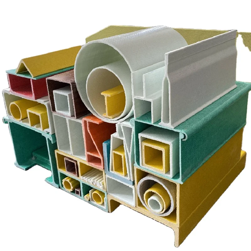 Fiberglass Frp Profile Pultruded Hollow Square And Rectangular Plastic Pipe Tube I-beam,Angle Steel,Square Column