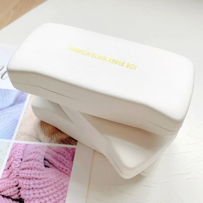 2021 белый Футляр для солнцезащитных очков, складной треугольный футляр для очков, упаковочная коробка для глаз