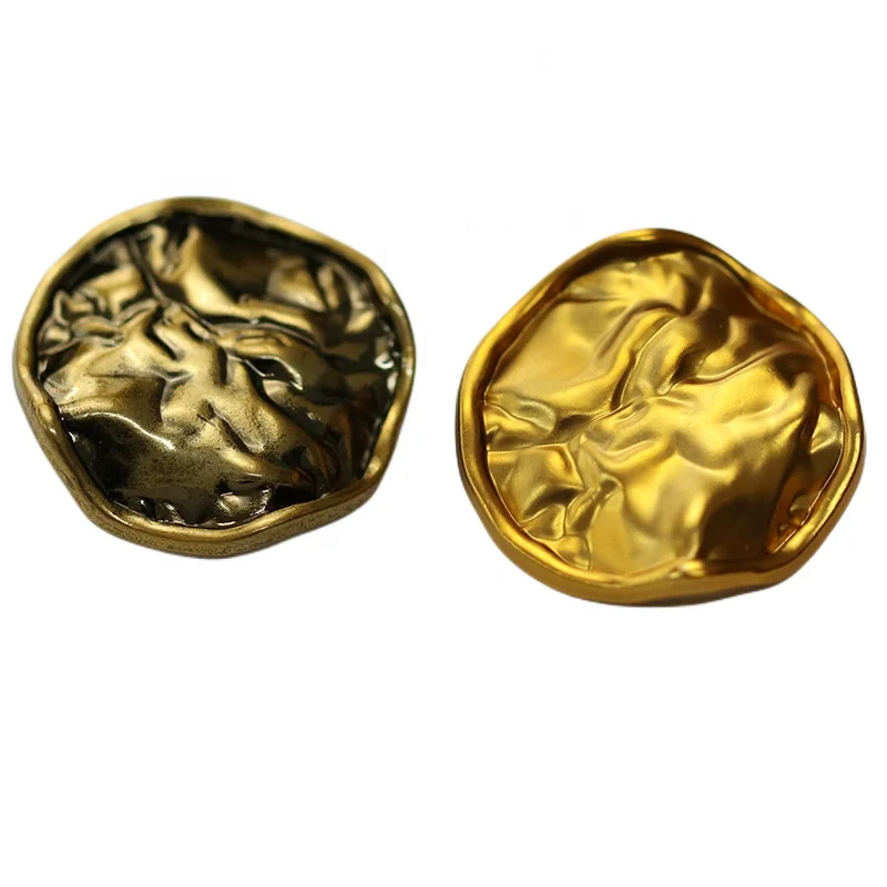 Ethnic unique metal plastic shank hollow stick chank buttons sewing with 2 3 4 four hole for uniform coat blaze suit clothing