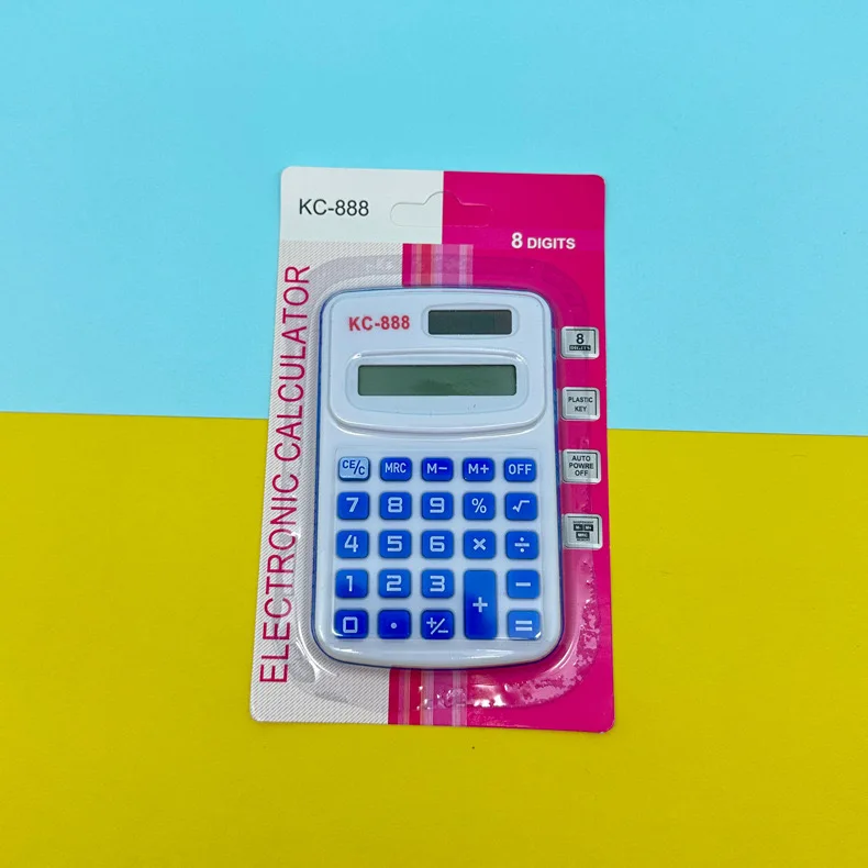 Yubon Wholesale Multi Color Mini Calculator Portable Custom Office Pocket Calculator Students School Supplies Stationery