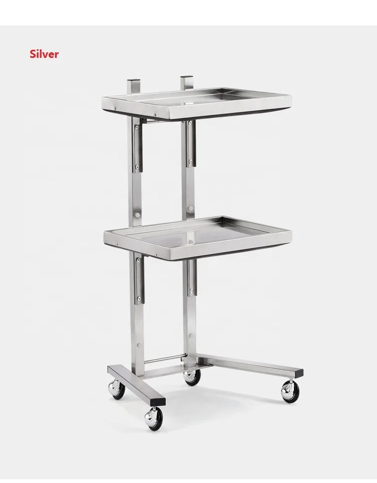 
Foshan Factory New Style Stainless Steel Hair Salon Trolley With Wheels 