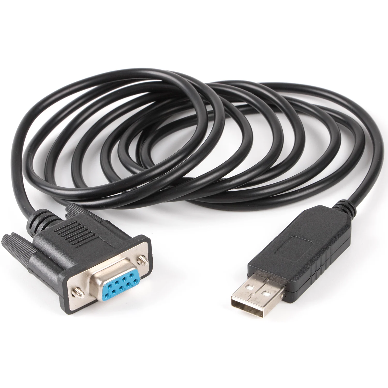 Silabs CP2102 USB 2.0 to RS232 DB9 Female Serial Adapter Cable for Windows 10, 8, 7, Mac, Linux