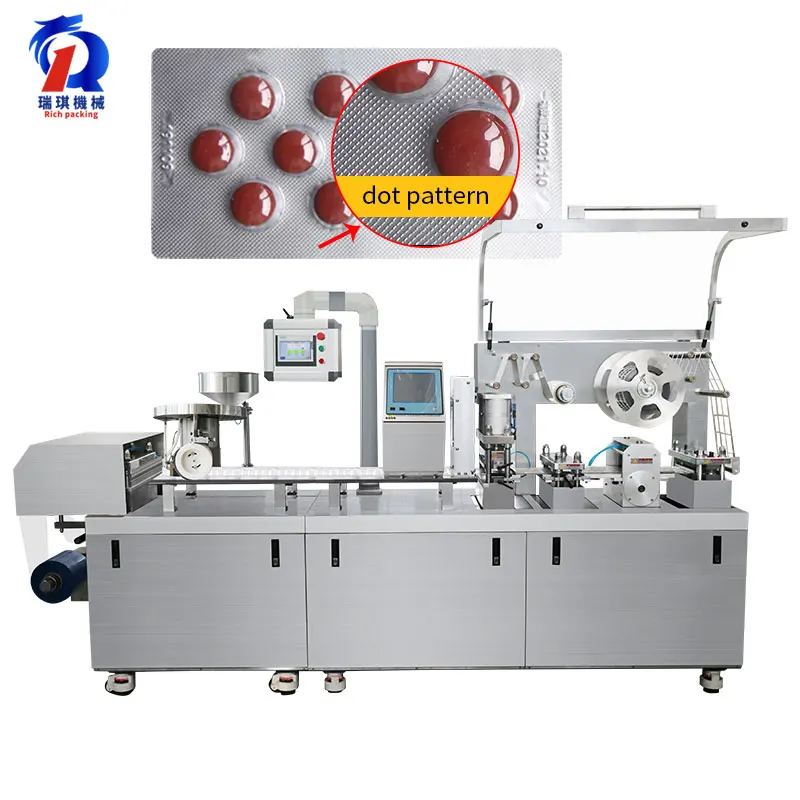 Pharma Medical Capsule Tablet Pill Blister Packing Machine For Pack Soft Gelatin Capsules